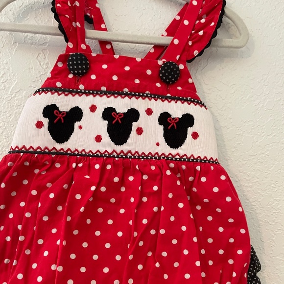 12 Month Minnie Mouse Smocked Sunsuit - Picture 7 of 8